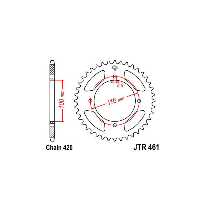 JTR 461 lánckerék