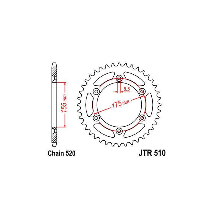 JTR 510 lánckerék