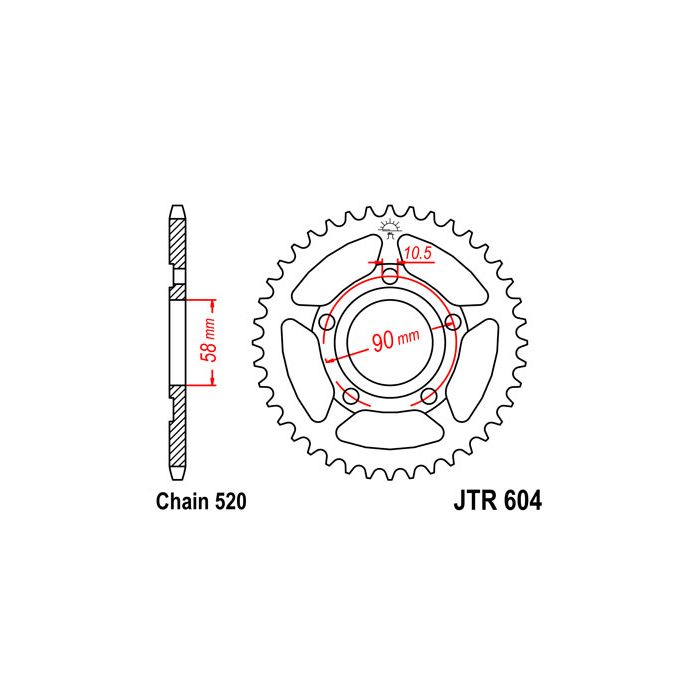 JTR 604 lánckerék