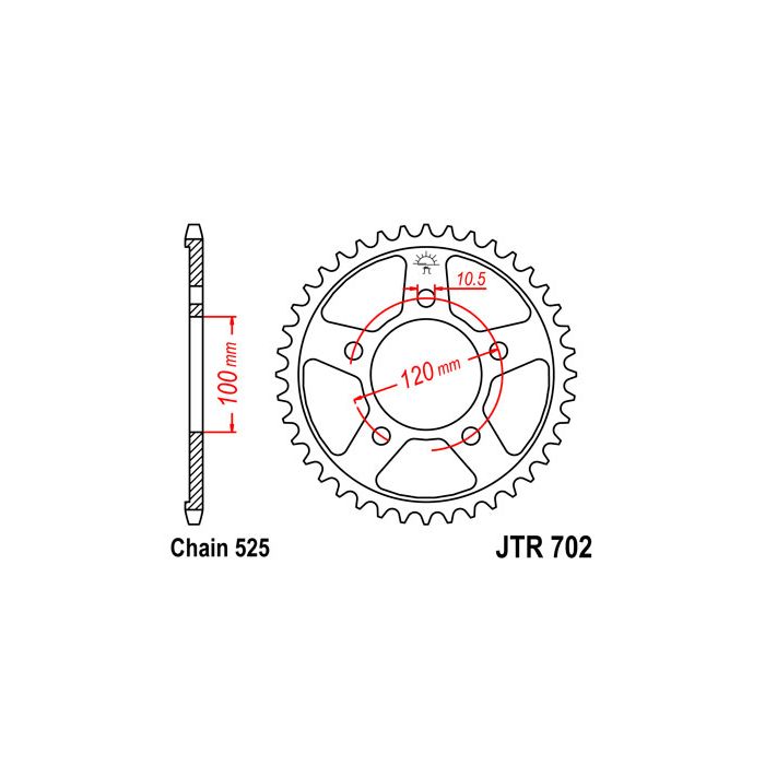 JTR 702 lánckerék