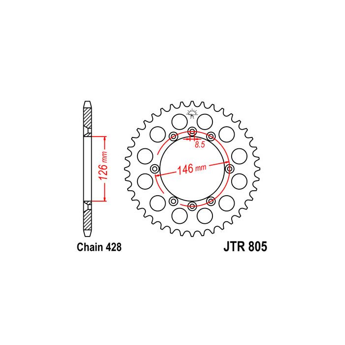 JTR 805 lánckerék