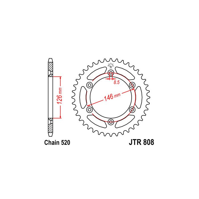 JTR 808 lánckerék