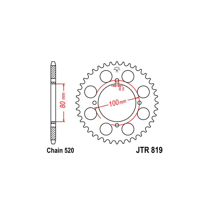 JTR 819 lánckerék