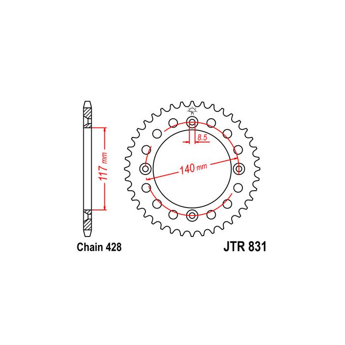 JTR 831 lánckerék