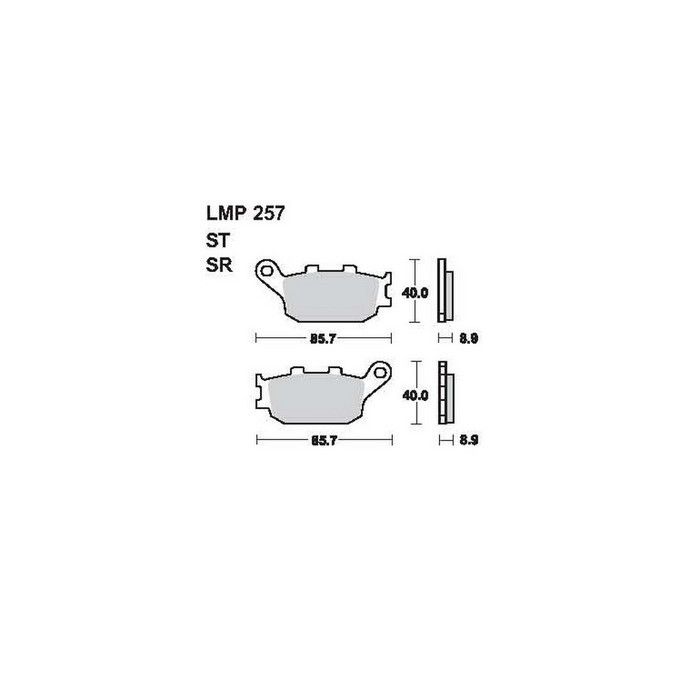 257 ST AP Racing hátsó fékbetét