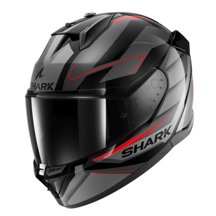 SHARK D-SKWAL 3 Sizler Black/Grey/Red zárt bukósisak