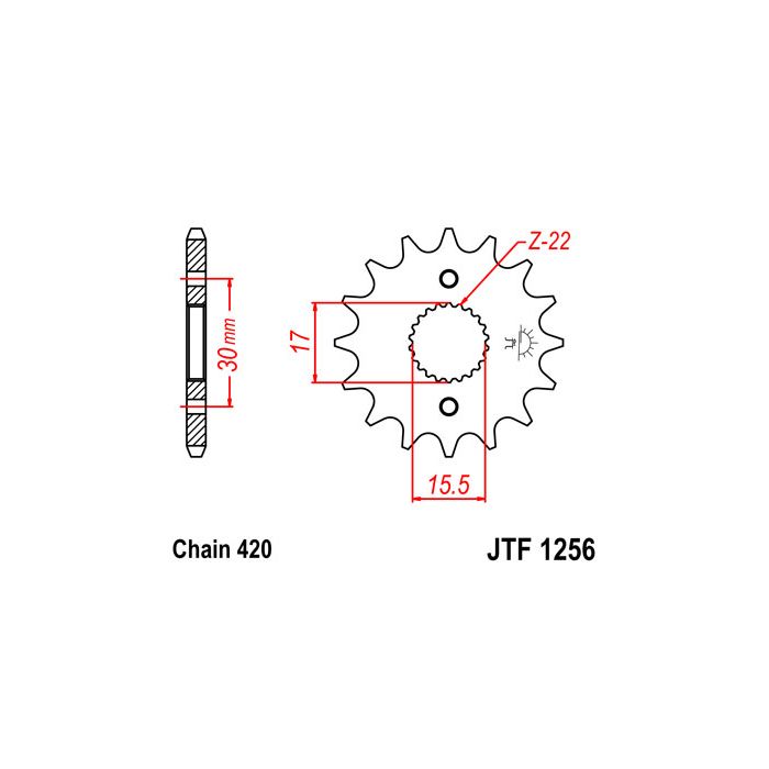 JTF 1256 lánckerék