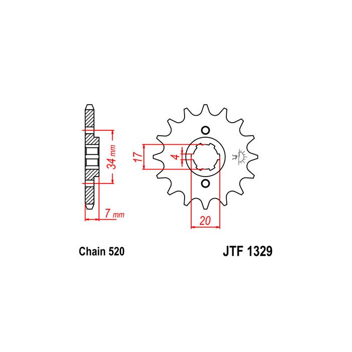 JTF 1329 lánckerék