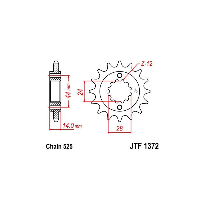 JTF 1372 lánckerék