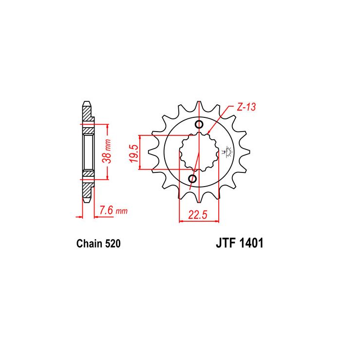 JTF 1401 lánckerék