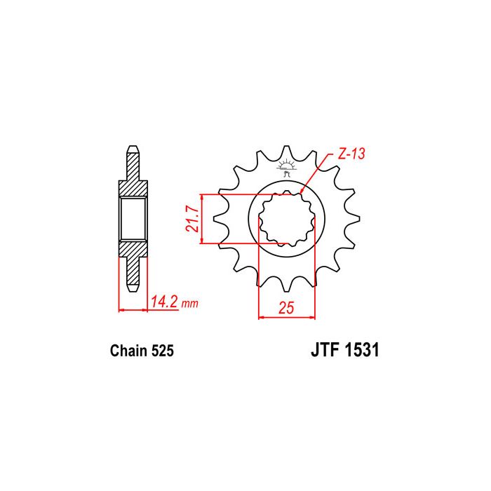 JTF 1531 lánckerék