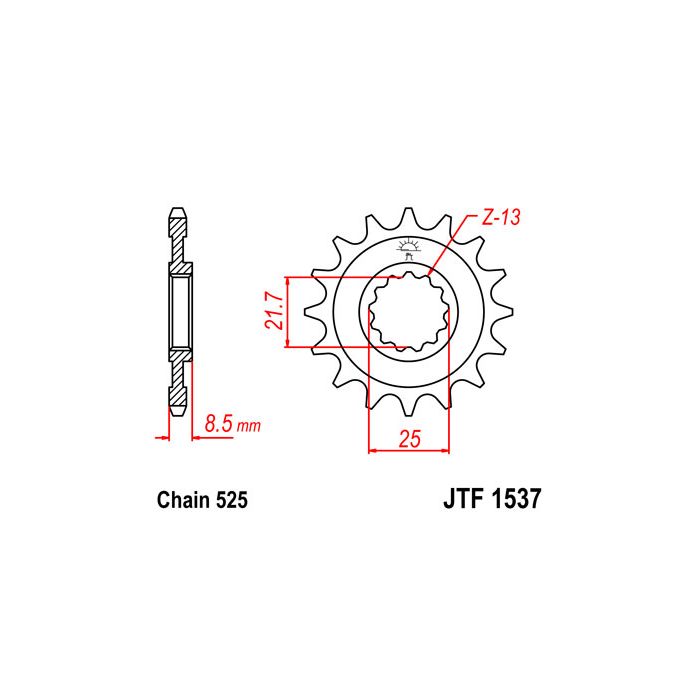 JTF 1537 lánckerék