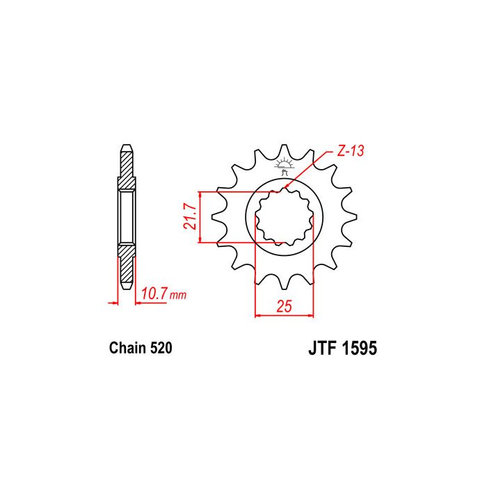 JTF 1595 lánckerék