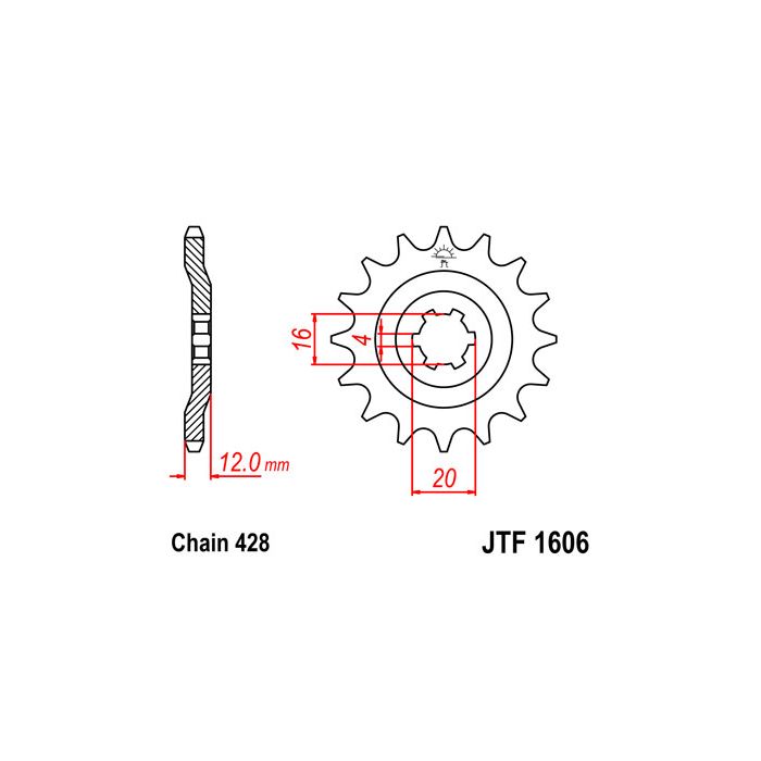 JTF 1606 lánckerék