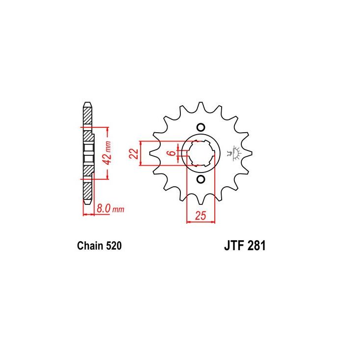 JTF 281 lánckerék