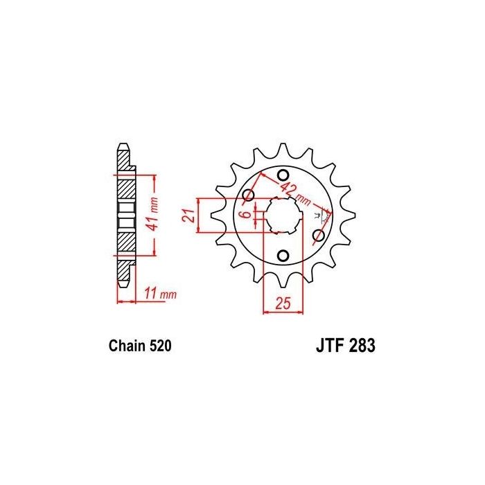 JTF 283 lánckerék