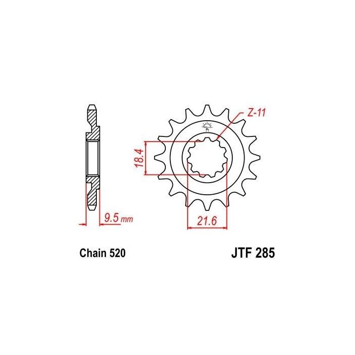 JTF 285 lánckerék