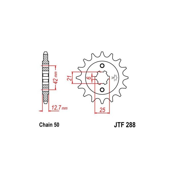 JTF 288 lánckerék