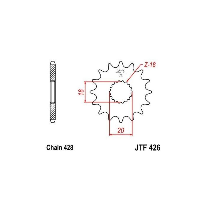 JTF 426 lánckerék