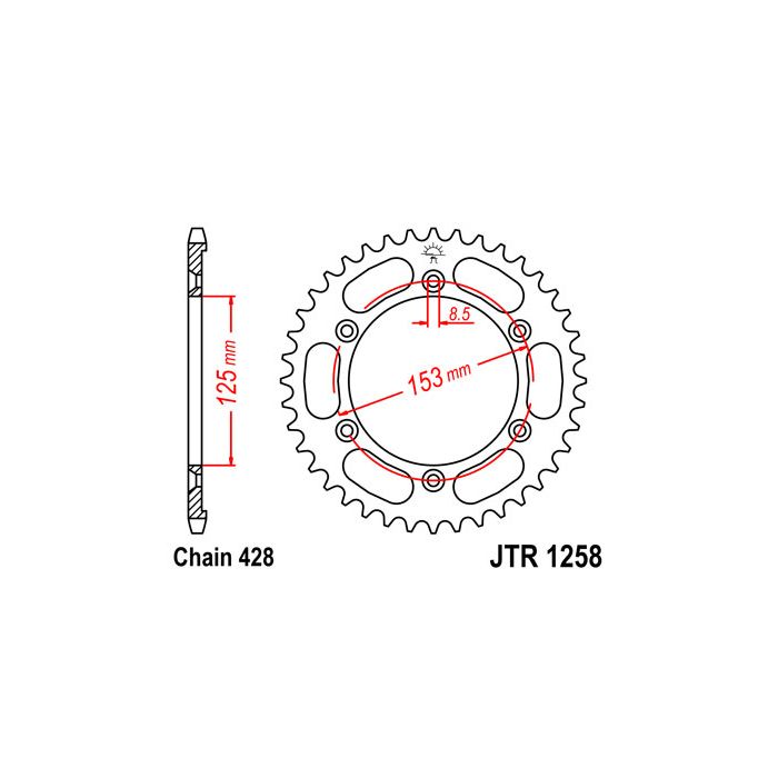 JTR 1258 lánckerék