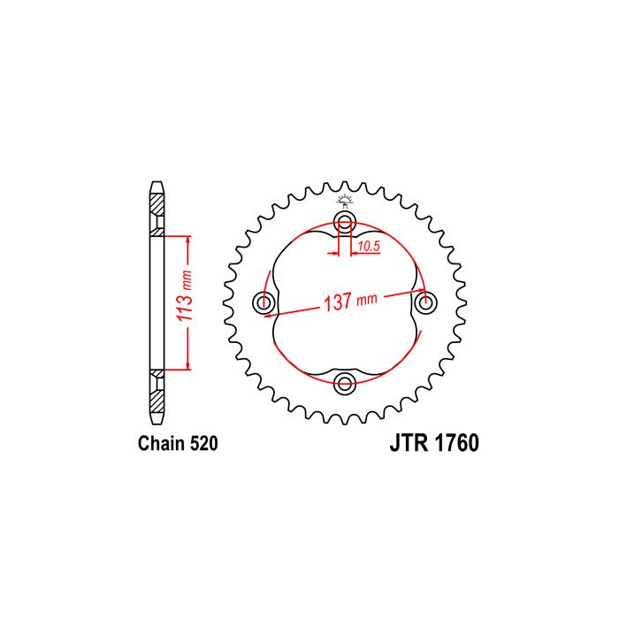 JTR 1760 lánckerék