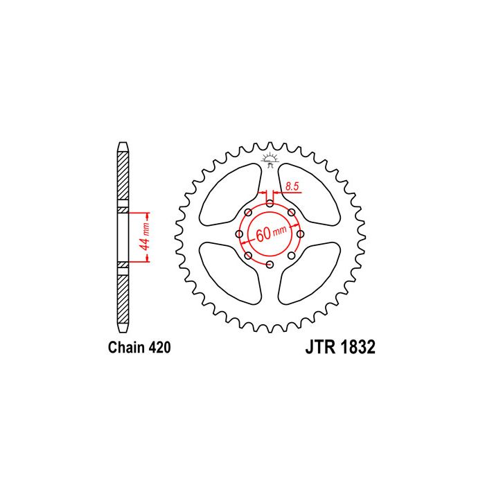 JTR 1832 lánckerék