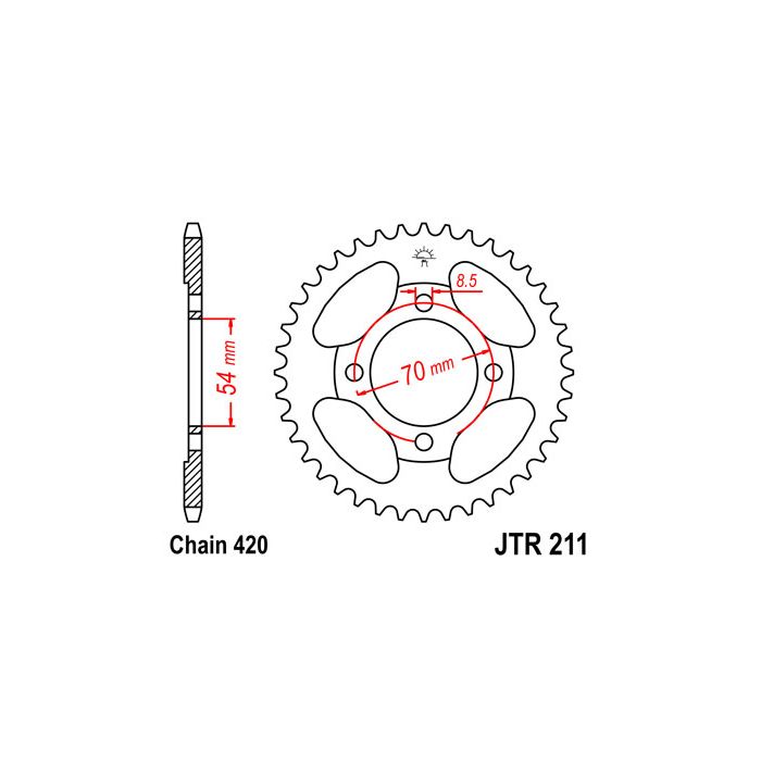 JTR 211 lánckerék