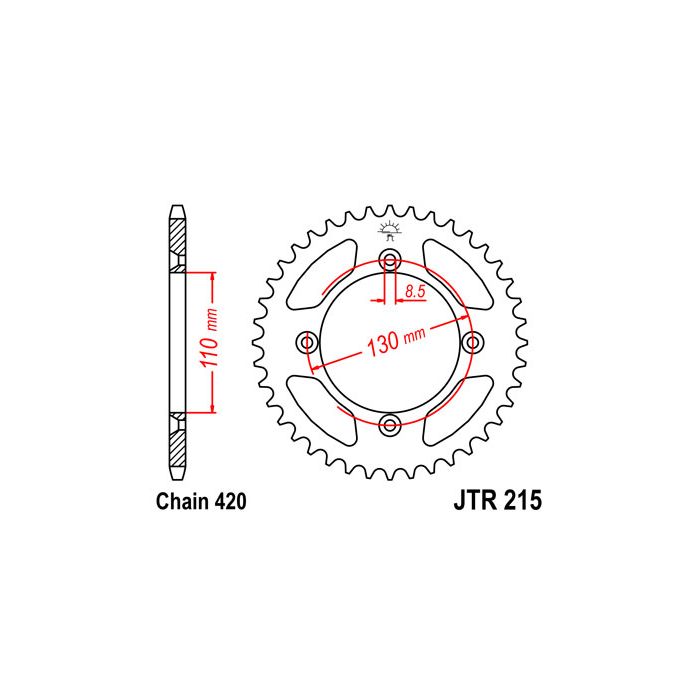 JTR 215 lánckerék