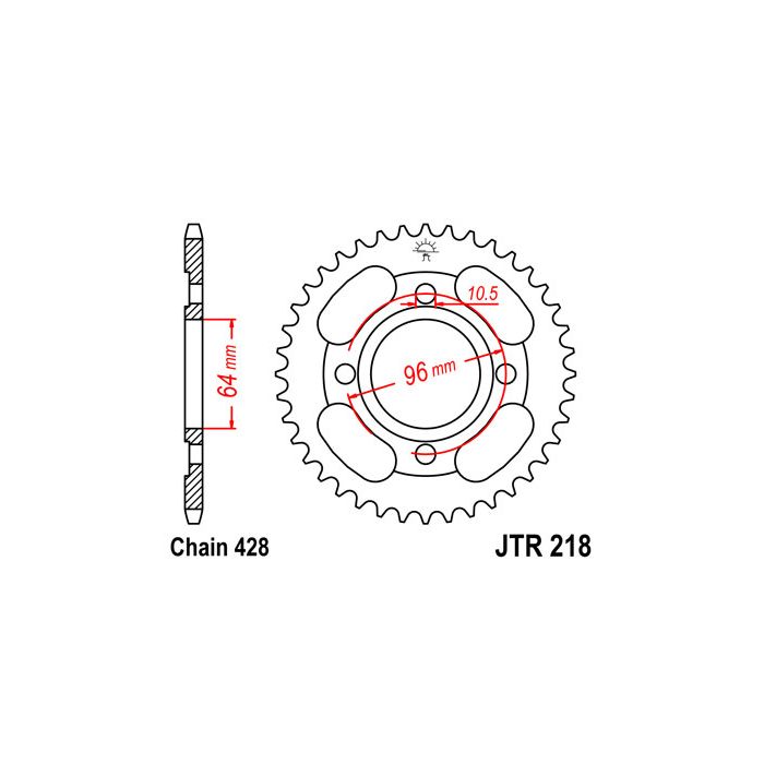 JTR 218 lánckerék