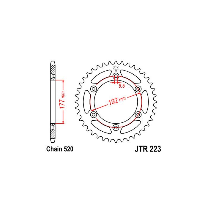 JTR 223 lánckerék