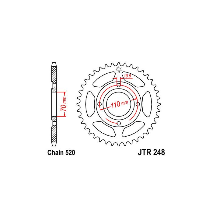 JTR 248 lánckerék