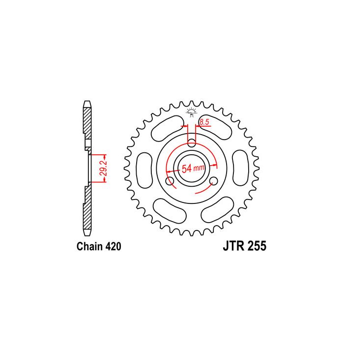 JTR 255 lánckerék