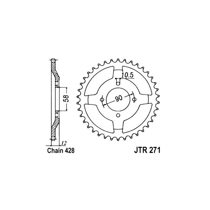 JTR 271 lánckerék