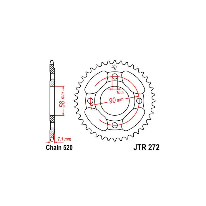 JTR 272 lánckerék