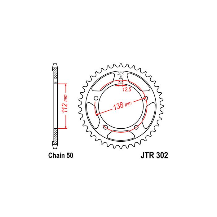 JTR 302 lánckerék