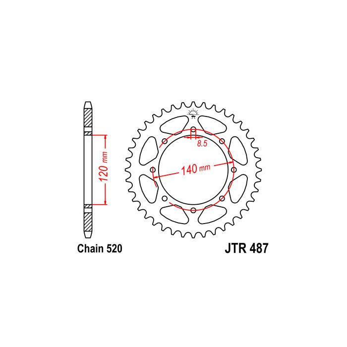 JTR 487 lánckerék