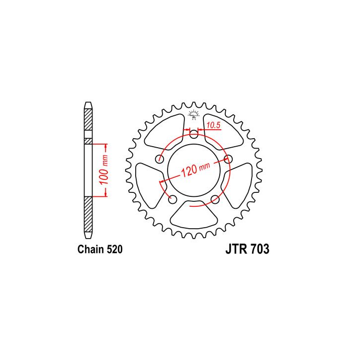 JTR 703 lánckerék