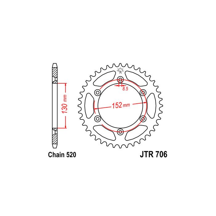 JTR 706 lánckerék