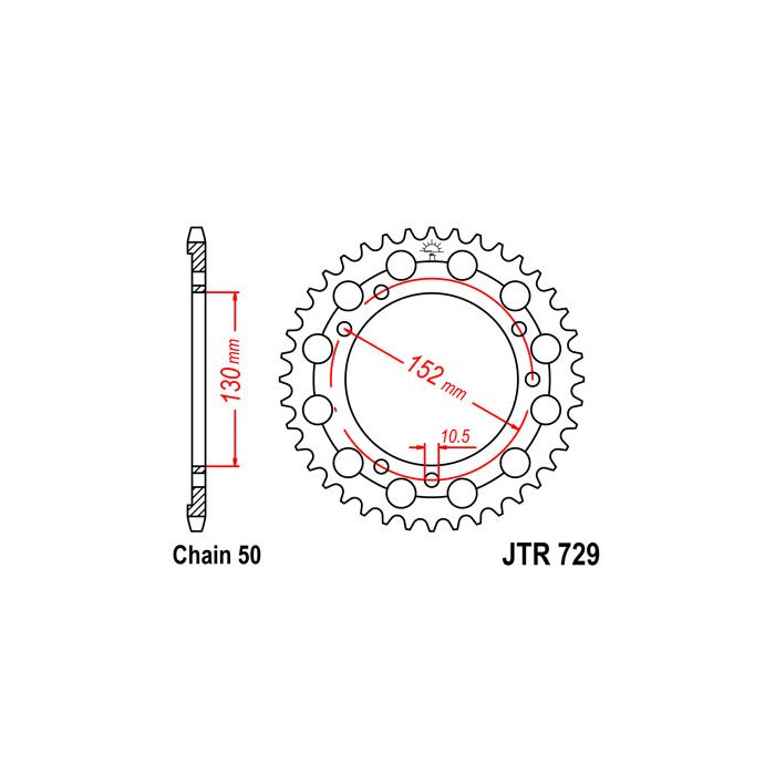 JTR 729 lánckerék