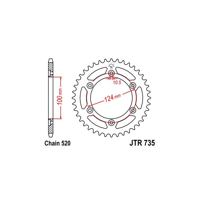 JTR 735 lánckerék