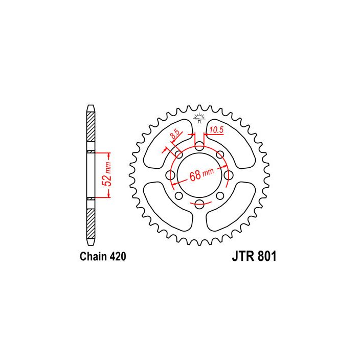 JTR 801 lánckerék