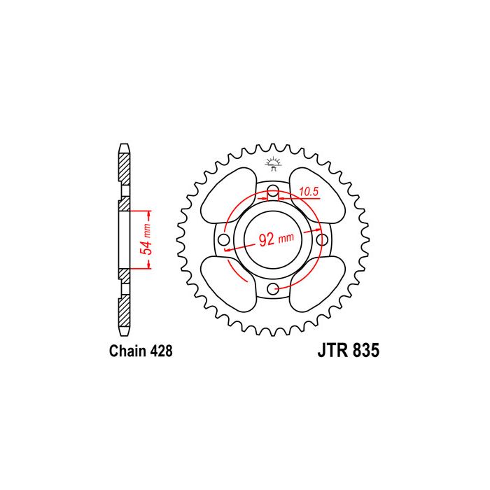 JTR 835 lánckerék