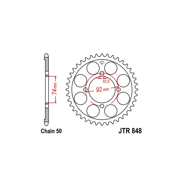 JTR 848 lánckerék