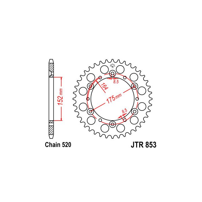 JTR 853 lánckerék