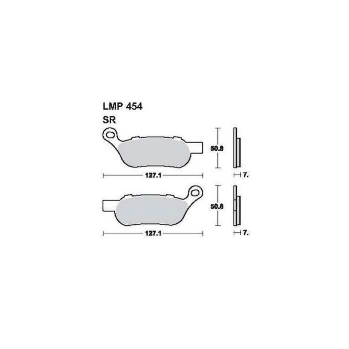 454 SR AP Racing hátsó fékbetét